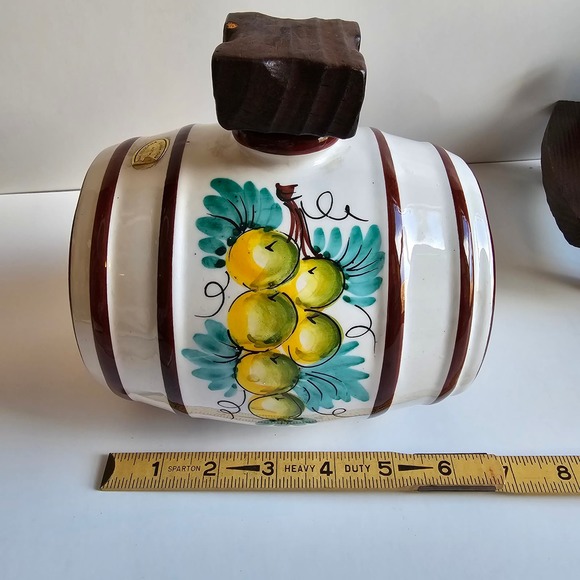 Ceramic Cask Liquor Keg Barrel Vintage Handpainted German - Picture 9 of 9
